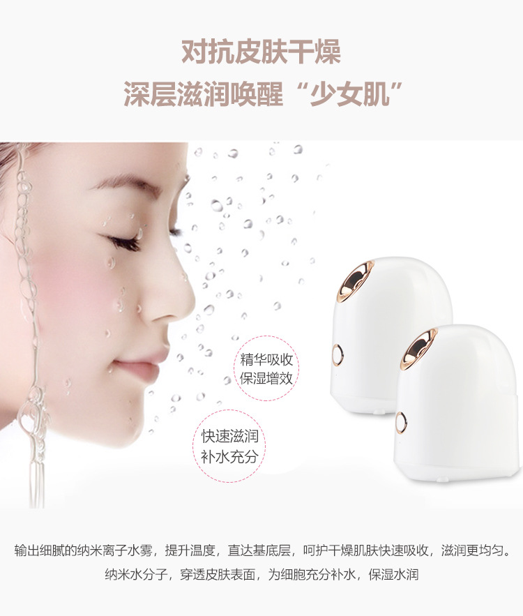 厂家蒸脸器热喷纳米喷雾补水仪便携热喷面部加湿器家用美容仪批发