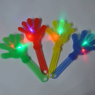 工厂定制发光拍拍手 LED拍手玩具闪光手掌拍塑料拍手器儿童鼓手拍