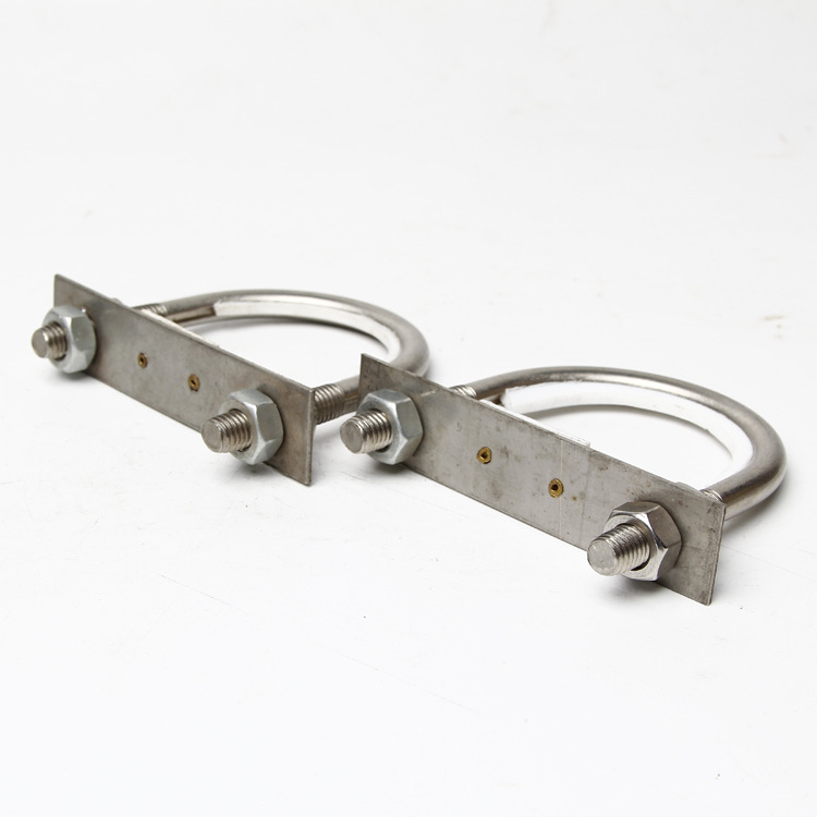 衬氟管卡 南洋碳钢镀锌包氟U型管卡 船用嵌氟U型管卡 厂家直销