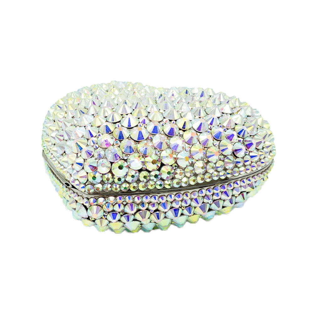 Diamond-studded  Heart-shaped Diamond Sticker Clutch Bag display picture 8