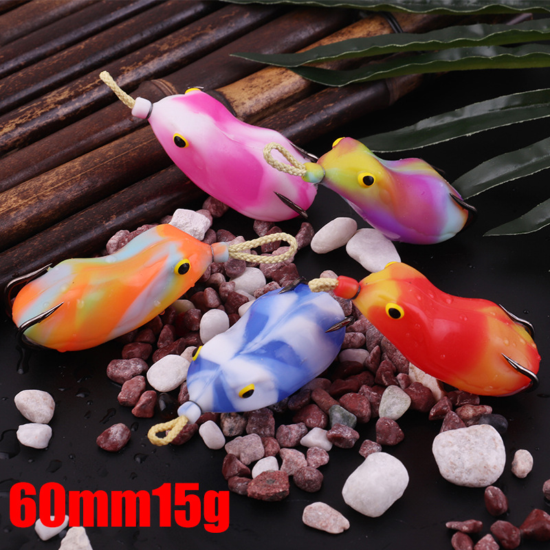 Soft Frogs Fishing Lures 60mm 15g Soft Baits Bass Trout Fresh Water Fishing Lure