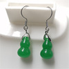 Emerald earrings jade, wholesale