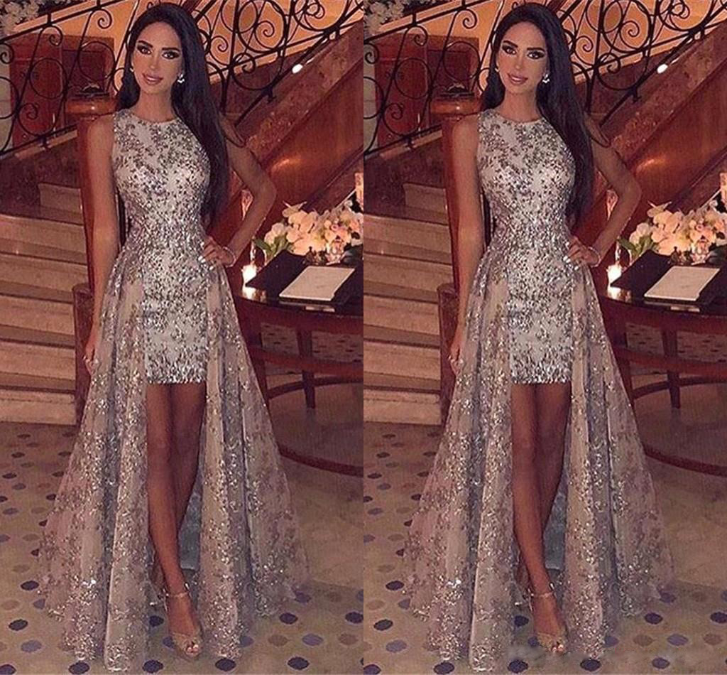 Autumn and winter 2020 new European and American foreign trade women's dress Amazon round neck sleeveless Sequin dress new party dress