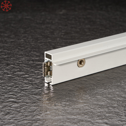 Four-point single-side single-groove flat aluminum 40x 16 single-rib single-side square tube black/white/silver exhibition booth display cabinet