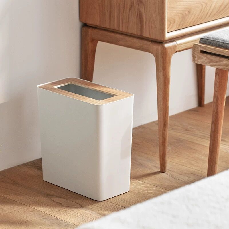 厂销家居用品厨房铁艺垃圾桶 卧室客厅卫生间简约加厚垃圾分类桶