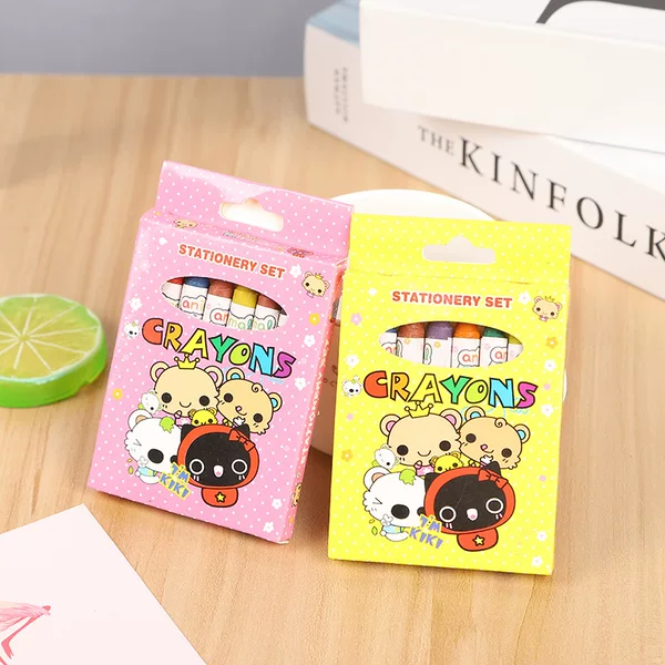 Korean style creative 8-color children's art painting crayons student learning stationery supplies kindergarten gift gifts