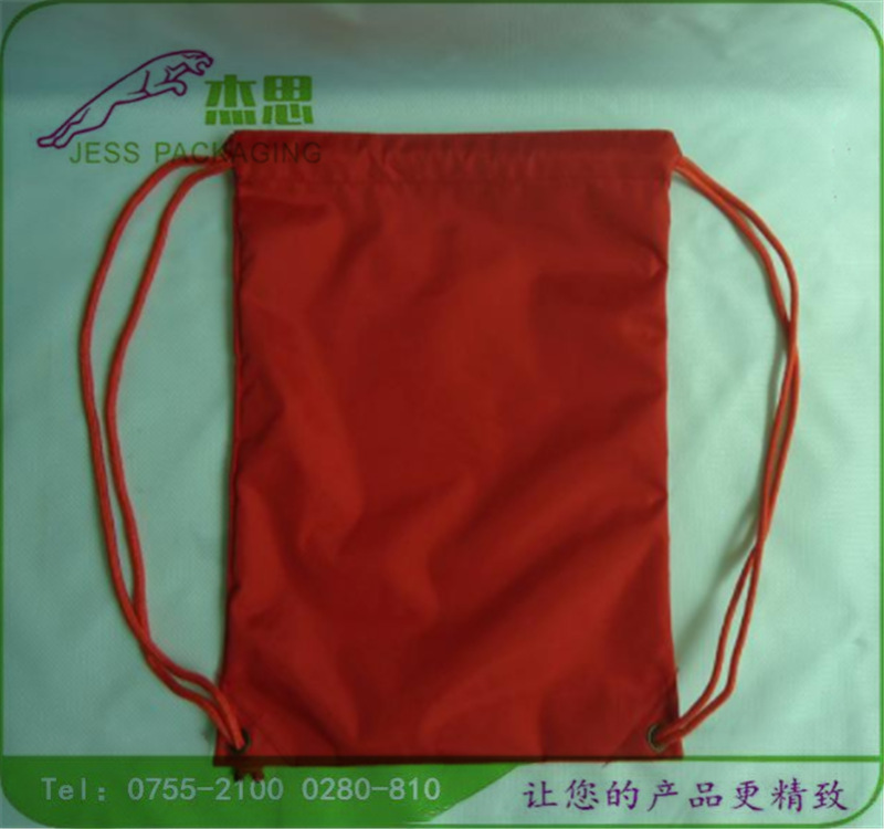 设计新款尼龙布潮流抽绳双肩包大容量折叠便携束口袋背包量大从优
