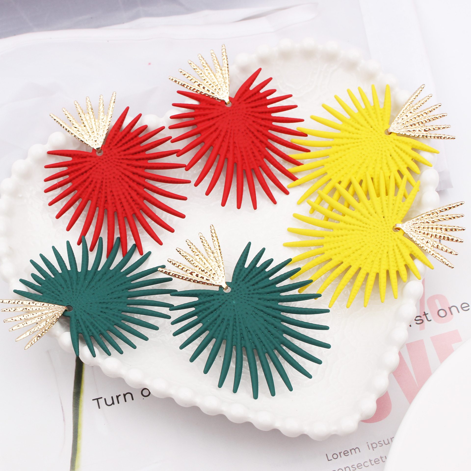 Alloy Material Geometric Pattern Fashion Geometric Alloy Plating Women's Earrings
