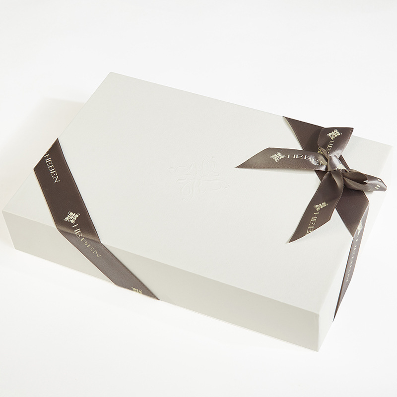 礼品袋长方形丝带蝴蝶结手提袋天地盖礼盒杯子口红创意礼品包装盒