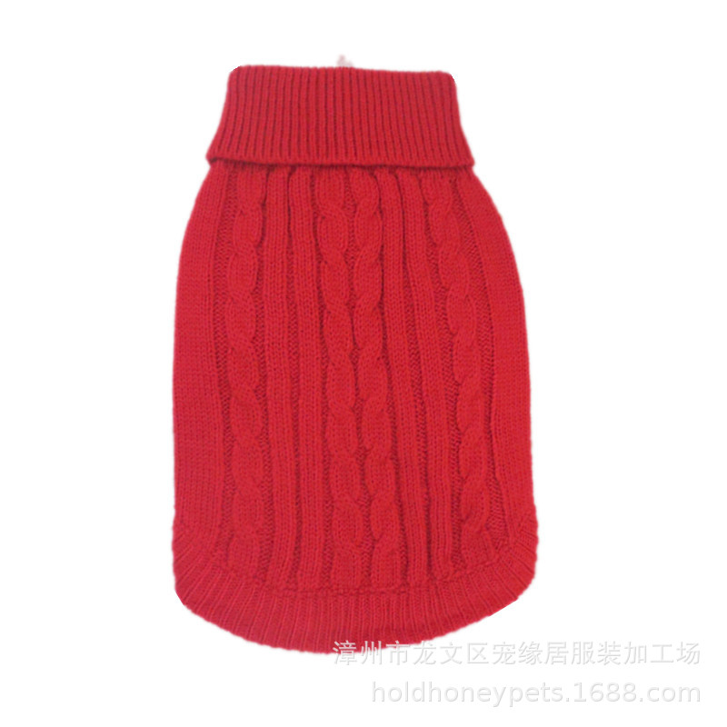 holdhoney Pet clothes Autumn and winter sweater Red and blue TaoBao Best Sellers Manufactor Direct selling