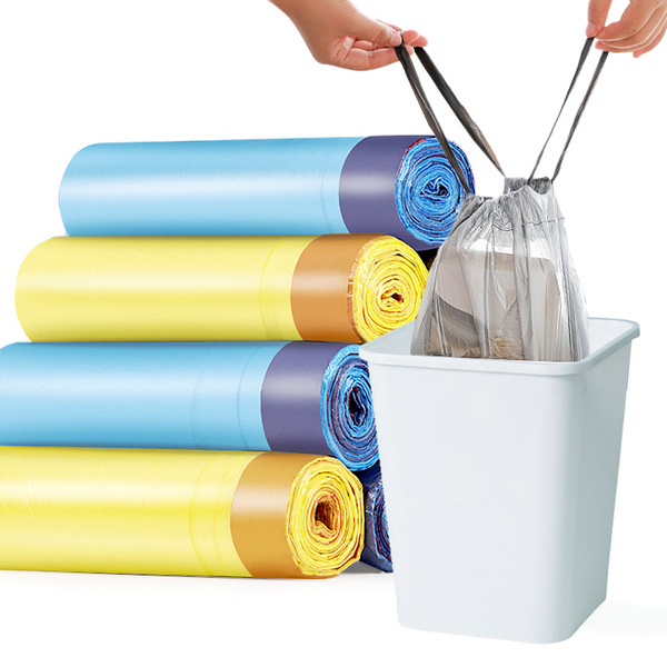 Handheld automatic plastic garbage bag for home use