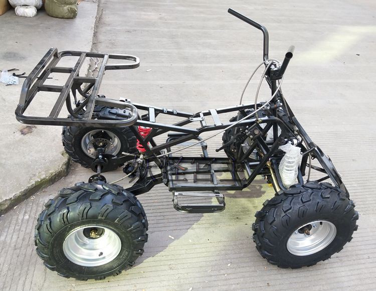 Modified four-wheeled vehicle accessories bull ATV electric frame thickened square tube frame rocker arm brake shock absorption