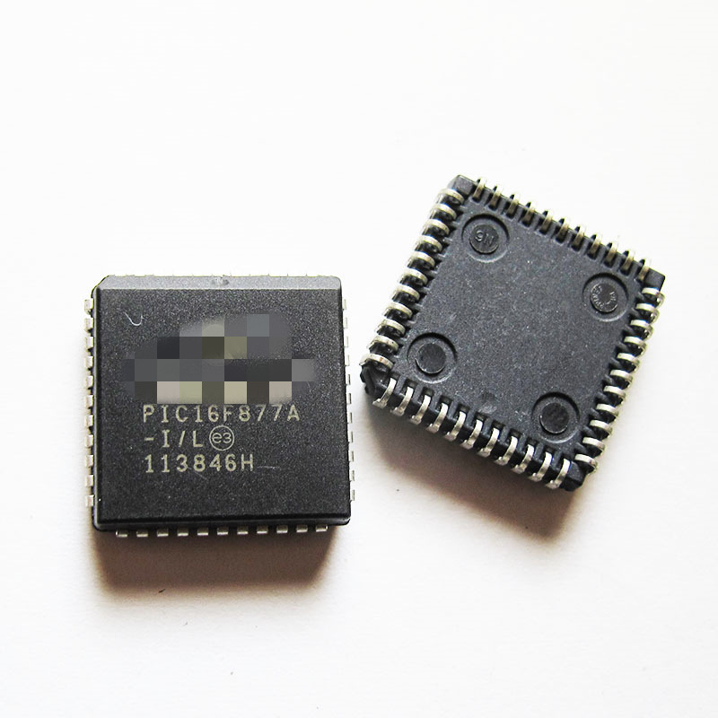 单片机微控制器  PIC16F877A-I/L   PLCC44 集成电路