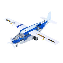 蒂雅多聲光回力渦槳商業飛機合金材質兒童玩具模型飛機8200無包裝