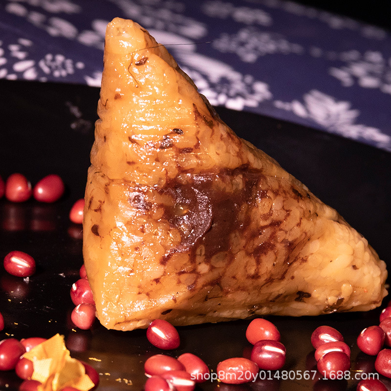 昊聚德龙虾粽礼盒小龙虾鲜肉豆沙蜜枣粽子【8个装】1120g/盒