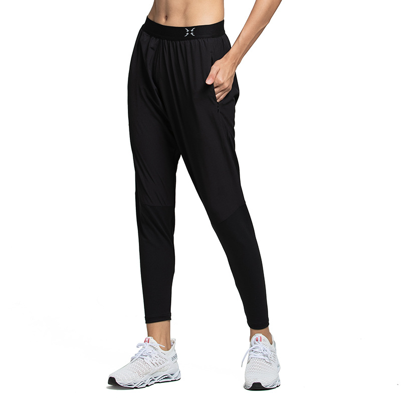 2020新款速干裤女 户外快干运弹力透气瑜伽健身动长裤九分裤跨境