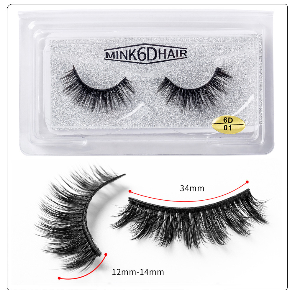 Fashion Solid Color Three-dimensional Handmade Natural Thick False Eyelashes display picture 2