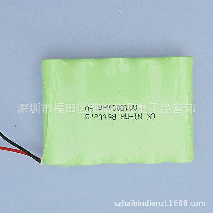 5号AA1800mAh 6V电池   充电电池组/电池包