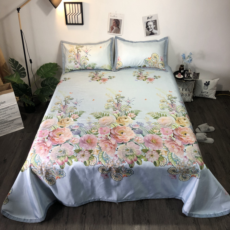 3D印花富安那冰丝席【送包装】可折叠三件套 可机洗 批发微商代发