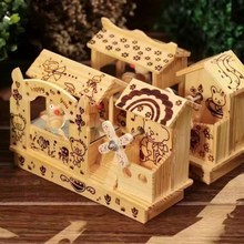 厂家订制木质工艺品 卡纸木板中空板激光切割激光镂空雕刻加工