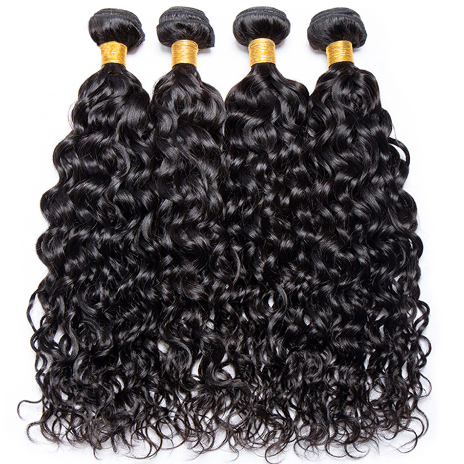 Real Hair Weave Water Wave Peruvian Huma...