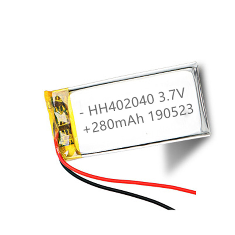 厂销 042040聚合物锂电池280mah/3.7V/402040充电电池