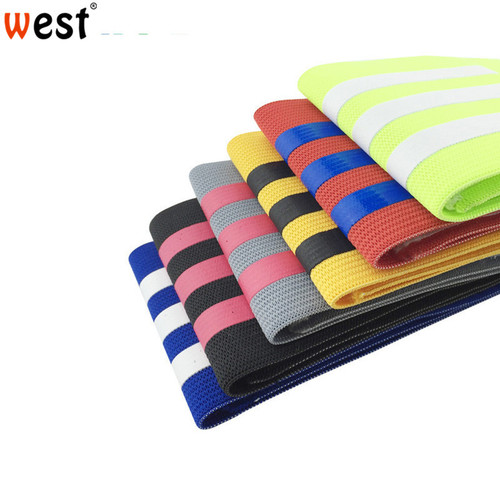 New football match captain's armband, pasted and wrapped, nylon elastic logo