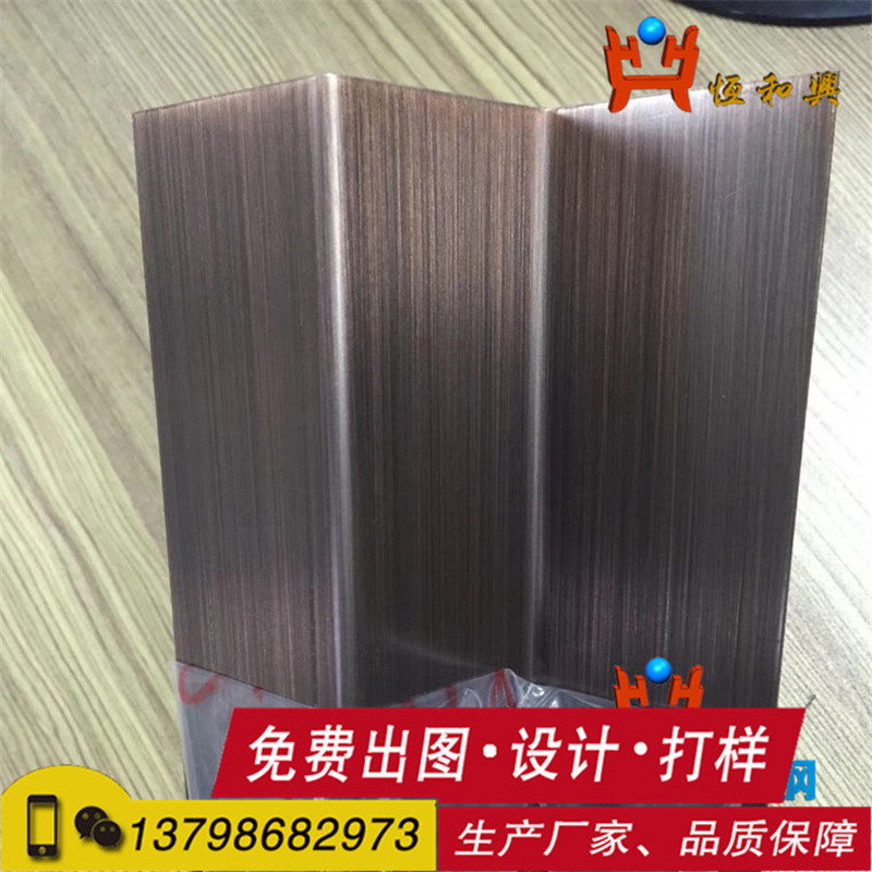 酒泉市不锈钢装饰板材哪里加工 幕墙装饰不锈钢板镀铜做旧黑古铜