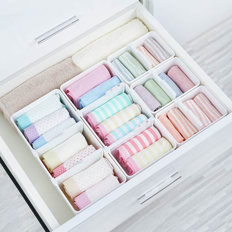 Japanese imported underwear socks storage box bra storage box for underwear underwear drawer compartment organizing box