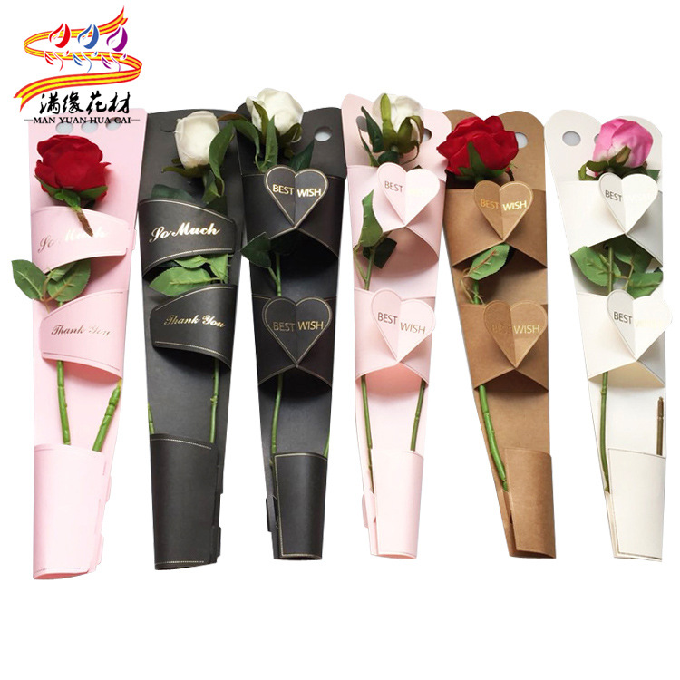 Manufactor goods in stock wholesale Single Three reticule rose flower Packaging bag Single goddess