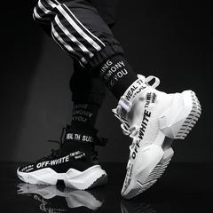 Men's Spring Summer Korean Style Trendy Casual Sports Shoes with High Tops, Roaring Heaven Emperor Socks Shoes, Trendy Shoes, AJ1 Men's Shoes