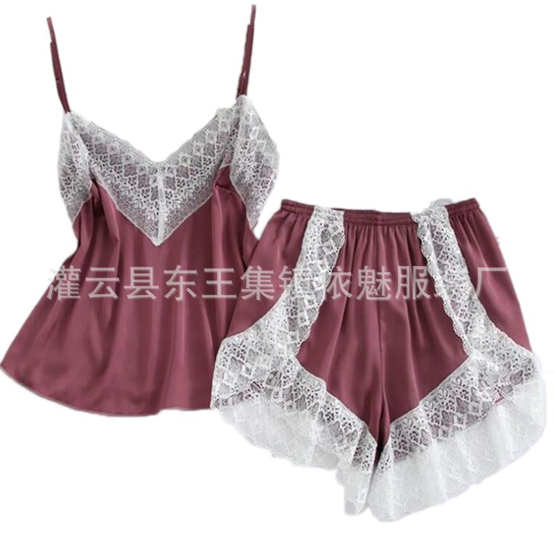 Imitation Silk Nightgown Large Size Fun Underwear Nightdress Lingerie