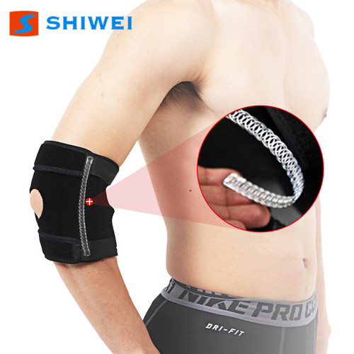 Protective gear manufacturer Shiwei Spring Bar Support Pressurized Weightlifting Cycling Fitness Elbow Arm Protector