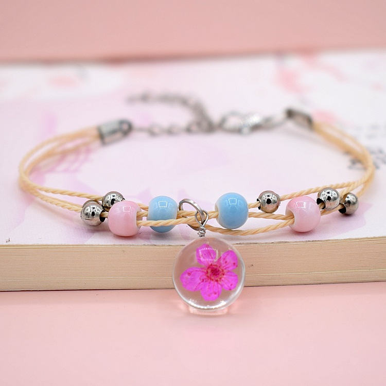 Bracelet en Perles en céramique Boule de verre alliage - Ref 3446506 Image 15