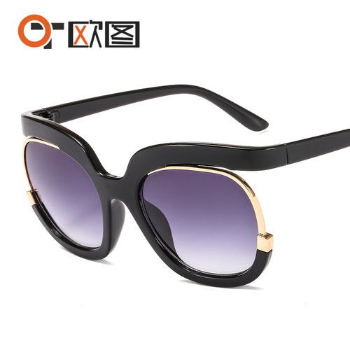 2020 new style personalized sunglasses 9051 large frame round European and American fashion sunglasses for men and women cross-border hot sale