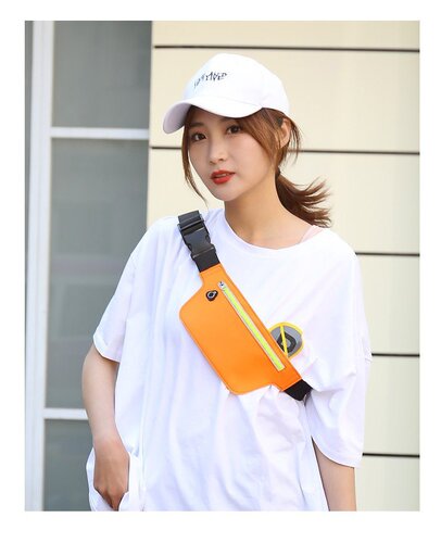 Ultra-thin trendy cycling outdoor invisible waterproof waist bag fitness close-fitting walking phone running waist bag