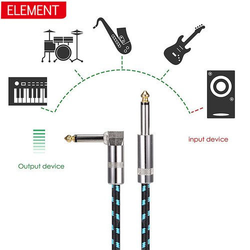 Guitar cable 3 meters Electronic keyboard Bass speaker cable Performance shielding noise reduction audio cable 1.5 meters 5 meters 10 meters 20 meters