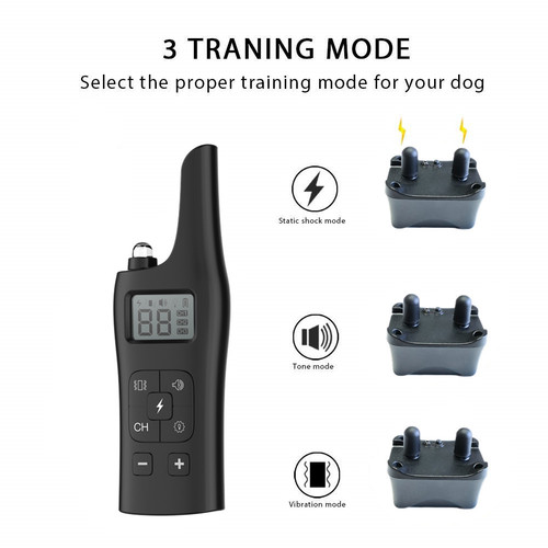 New private model dog training collar 800m remote shock and vibration warning pet supplies electronic collar waterproof