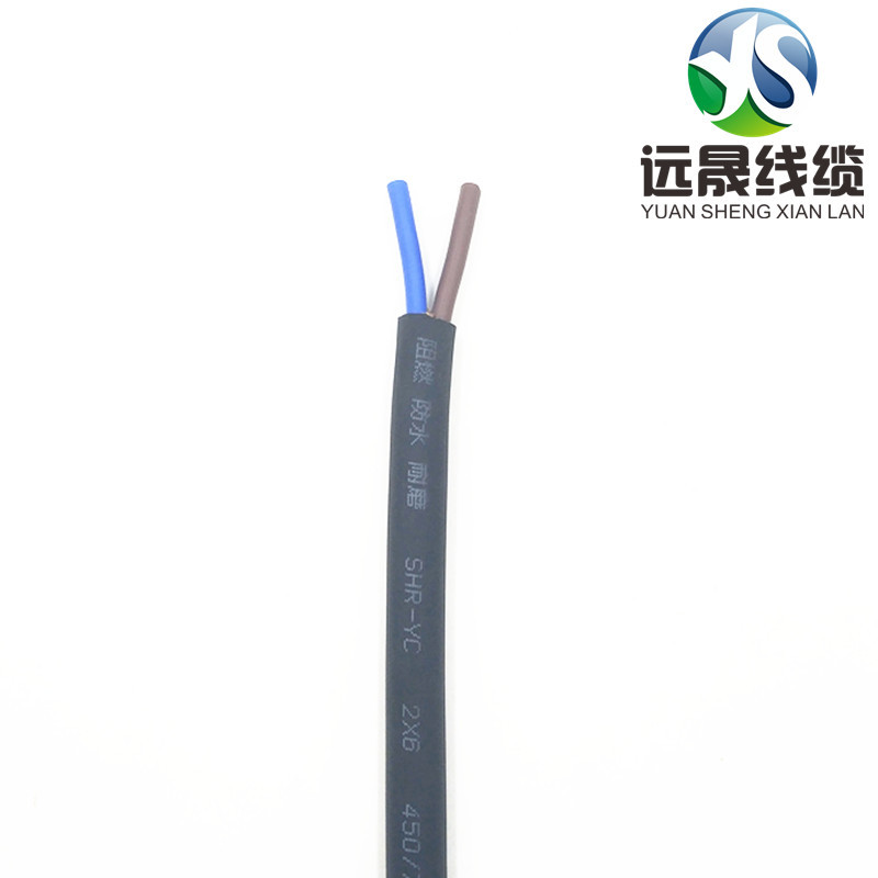 耐磨橡胶线YC 2*6平方户外防水软电线国标电源线中山厂家现货直销
