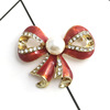 Accessory, brooch with bow, European style, Birthday gift