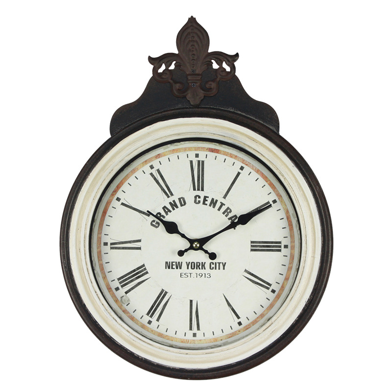 亚马逊热卖产品欧式复古木钟创意挂钟壁钟客厅钟表一件代发