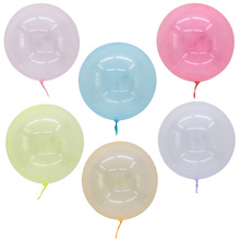 24寸水晶波波球 无皱啵啵球 生日派对装饰半透明非乳胶气球批发
