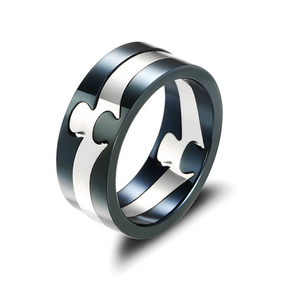 Triple Titanium Ring Europe and America fashion Simplicity oL Ring Stainless steel Jewelry lovers Ring Manufactor wholesale