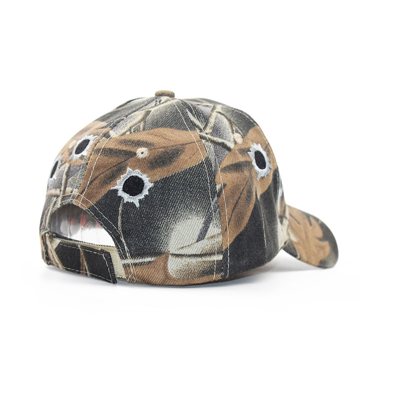 AliExpress transfronterizos eBay entrega de una sola pieza de entrega de una sola pieza gorra popular camuflaje de bambú bordado gorra de béisbol