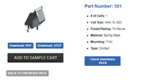 KEYSTONE ELECTRONICS  591 ؓO AAA N A23 늳؏Ƭ 늳