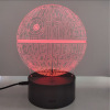 Foreign Trade Gifts 3D Lantern Star Wars Series Dead Star USB Touch Colorful LED Acrylic bedside night light