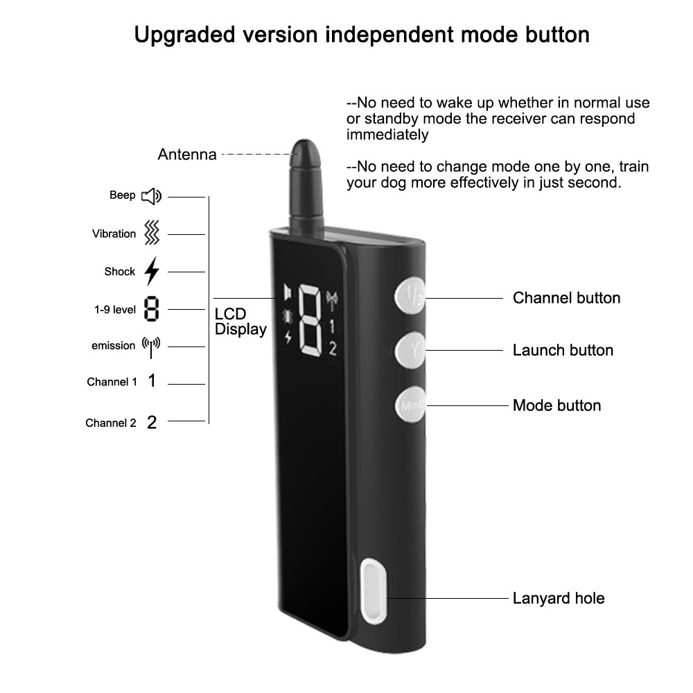 遥控训狗器训犬器防水防狗叫声音震动电击宠物用品训练项圈训狗器