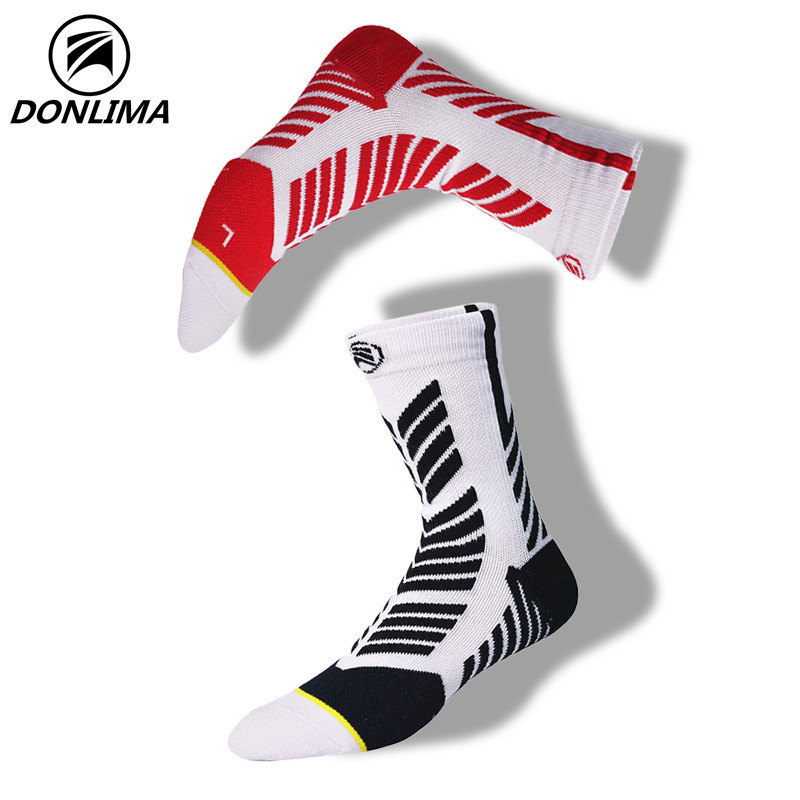 Zhunsheng Basketball Socks Men's Professional Marathon Running Mid-length High-top Thickened Elite Socks Armor Sports Socks