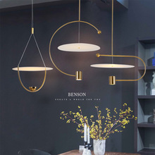 后现代轻奢样板房别墅亚克力吊灯北欧设计师餐厅客厅LED吊灯