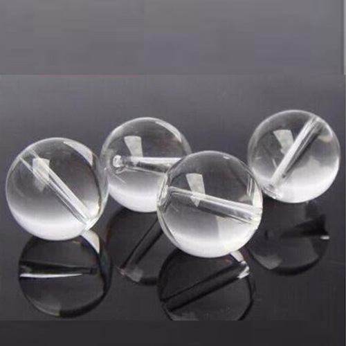 Crystal Yune Transparent Crystal Glass Beads, Round Beads with Holes, Glossy Beads in 4mm-16mm Varieties—Factory-Direct Wholesale Loose Beads